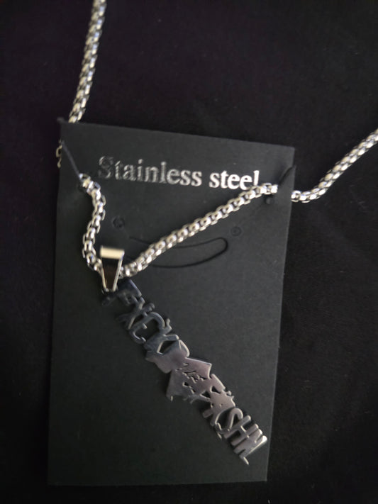 FXCKD FXSHN Stainless Steel Necklace