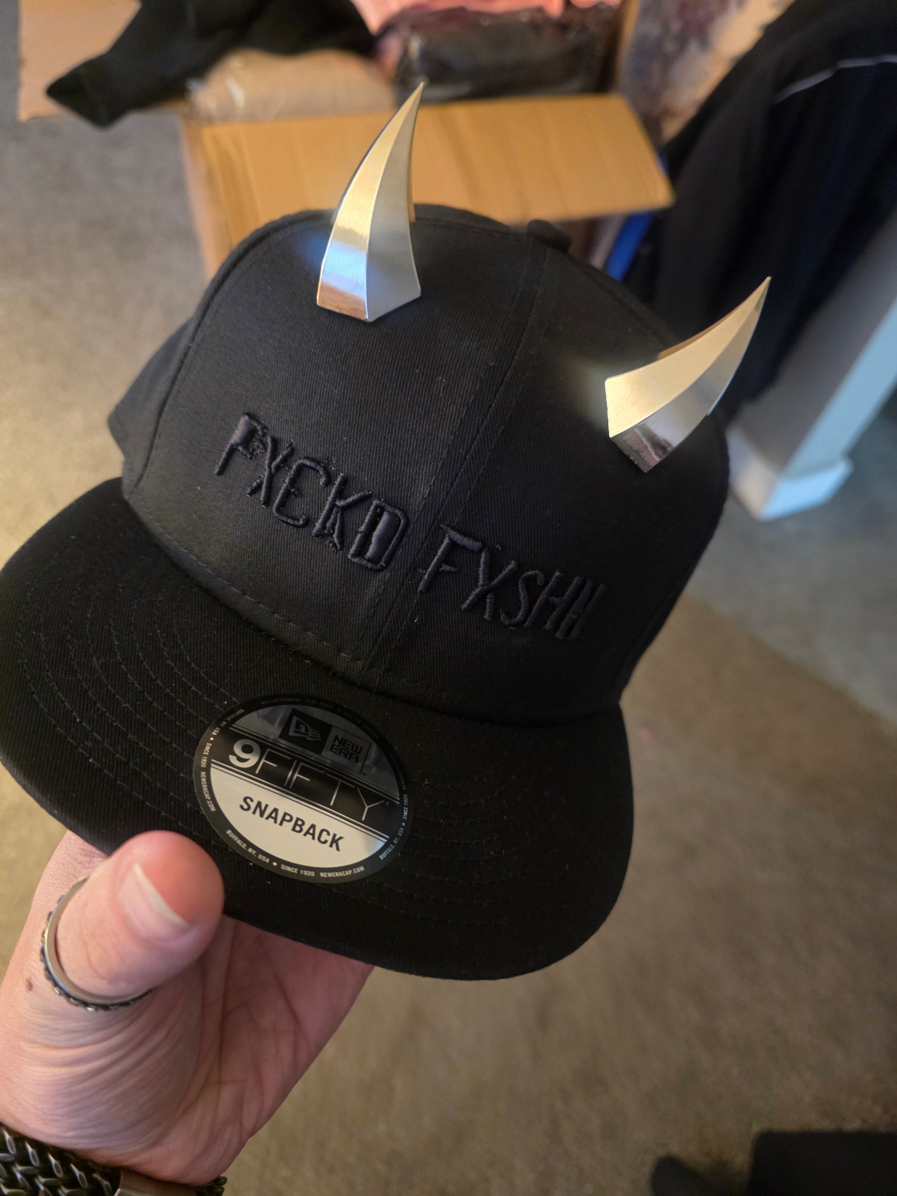 Horned FXCKD FXSHN Flat Billed Hat
